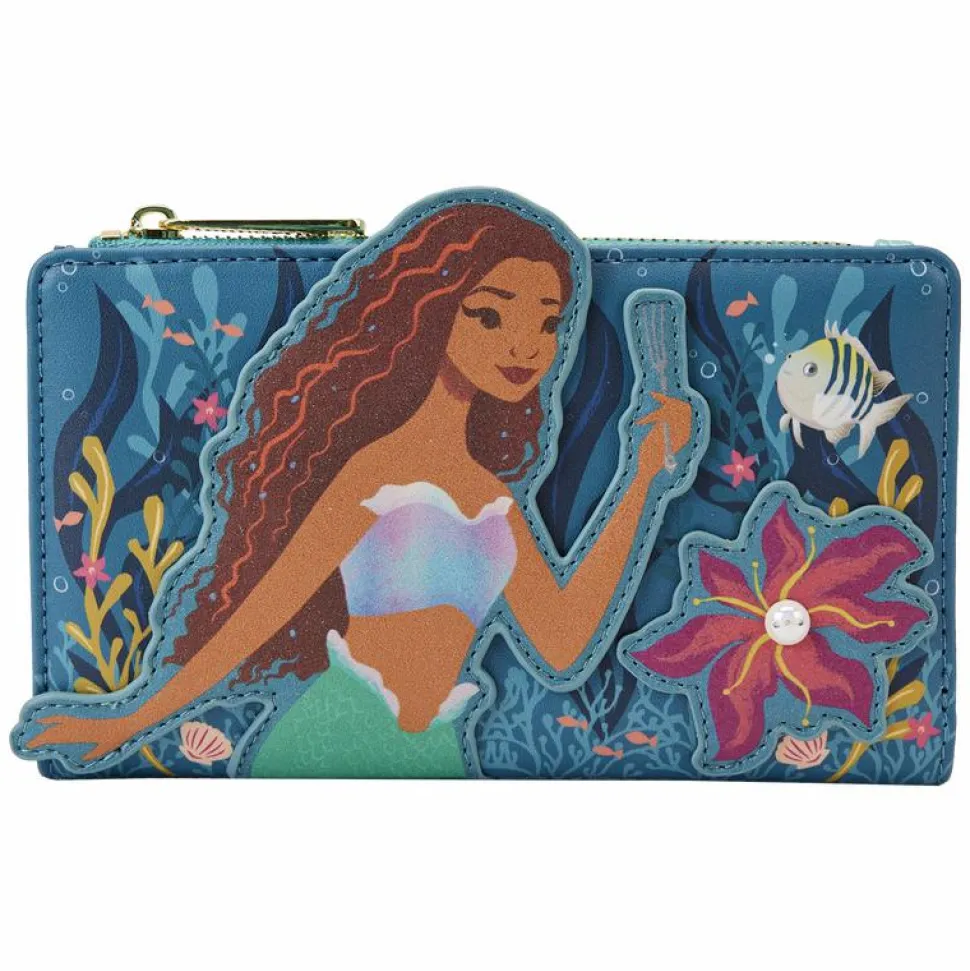 The Little Mermaid (2023) - Live Action 4” Faux Leather Flap Wallet