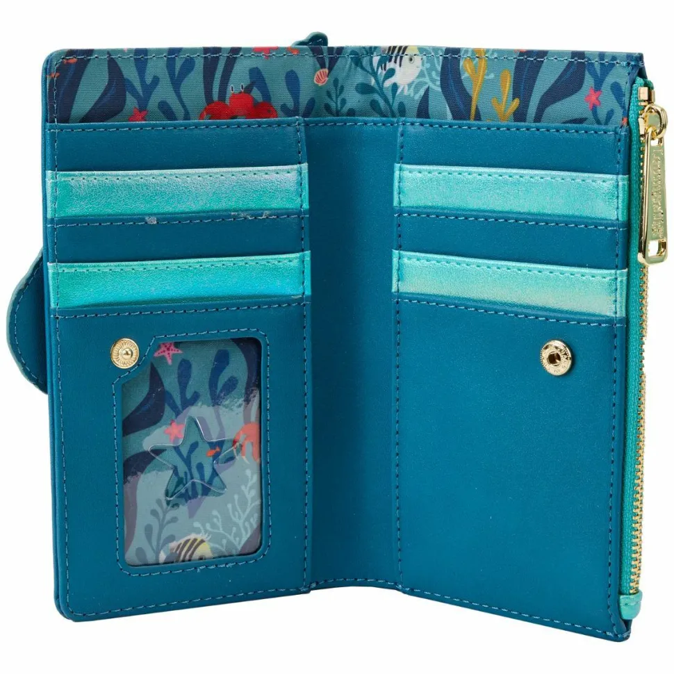 The Little Mermaid (2023) - Live Action 4” Faux Leather Flap Wallet
