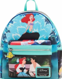 The Little Mermaid (1989) - Scenes 10” Faux Leather Mini Backpack