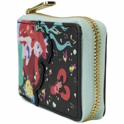 The Little Mermaid (1989) - 35th Anniversary Life is the Bubbles Glow in the Dark 4" Faux Leather Accordion Wallet