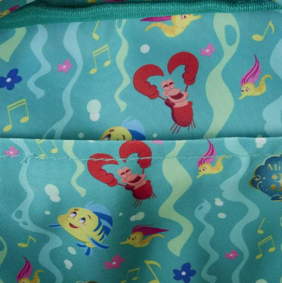 The Little Mermaid (1989) - 35th Anniversary Life is the Bubbles 9" Nylon Mini Backpack
