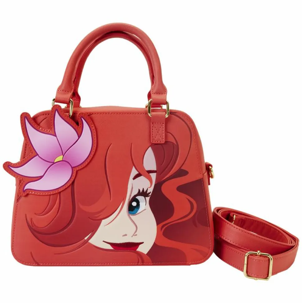 The Little Mermaid (1989) - 35th Anniversary Ariel Cosplay Glow in the Dark 8” Faux Leather Crossbody Bag