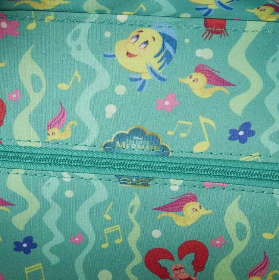 The Little Mermaid (1989) - 35th Anniversary Ariel Cosplay Glow in the Dark 8” Faux Leather Crossbody Bag
