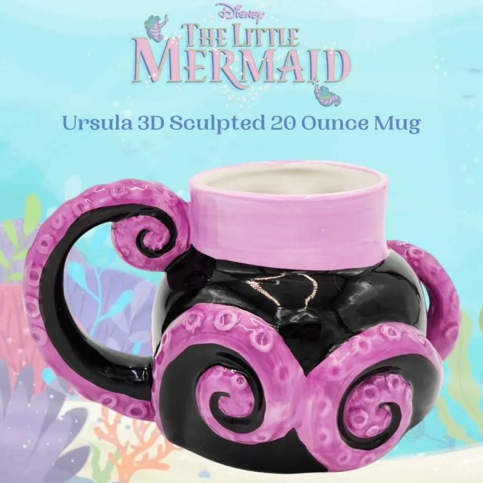 The Little Mermaid (1989) - Ursula 3D Sculpted Ceramic Mug