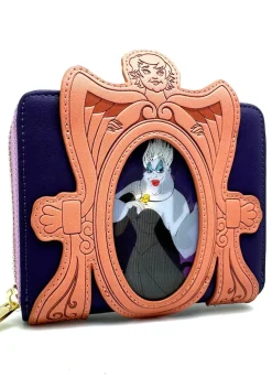 The Little Mermaid (1989) - Ursula & Vanessa Lenticular 4” Faux Leather Zip-Around Wallet
