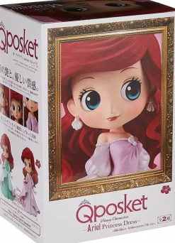 The Little Mermaid - Ariel in Pink Princess Dress Ver. B Q Posket 6” PVC Statue