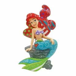 The Little Mermaid - Ariel on Rock 6.5” Statue by Romero Britto