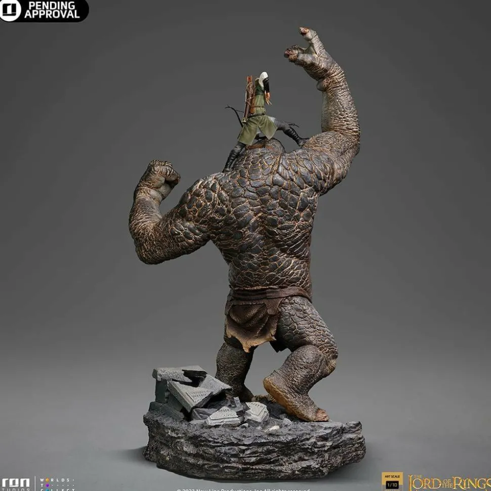The Lord of the Rings - Cave Troll & Legolas 1/10th Scale Diorama Statue