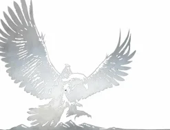 The Lord of the Rings - Gandalf on Gwaihir Corten Steel Metalbird Silhouette Decoration