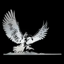 The Lord of the Rings - Gandalf on Gwaihir Corten Steel Metalbird Silhouette Decoration