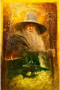 The Lord of the Rings - Gandalf Arrives Fine Art Print by Ignacio RC