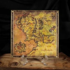 The Lord of the Rings - Map of Middle-Earth Heavily Embossed Metal Map