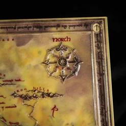 The Lord of the Rings - Map of Middle-Earth Heavily Embossed Metal Map