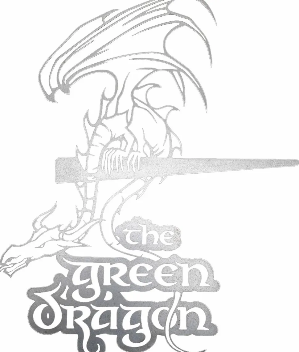 The Lord of the Rings - The Green Dragon Corten Steel Metalbird Silhouette Decoration