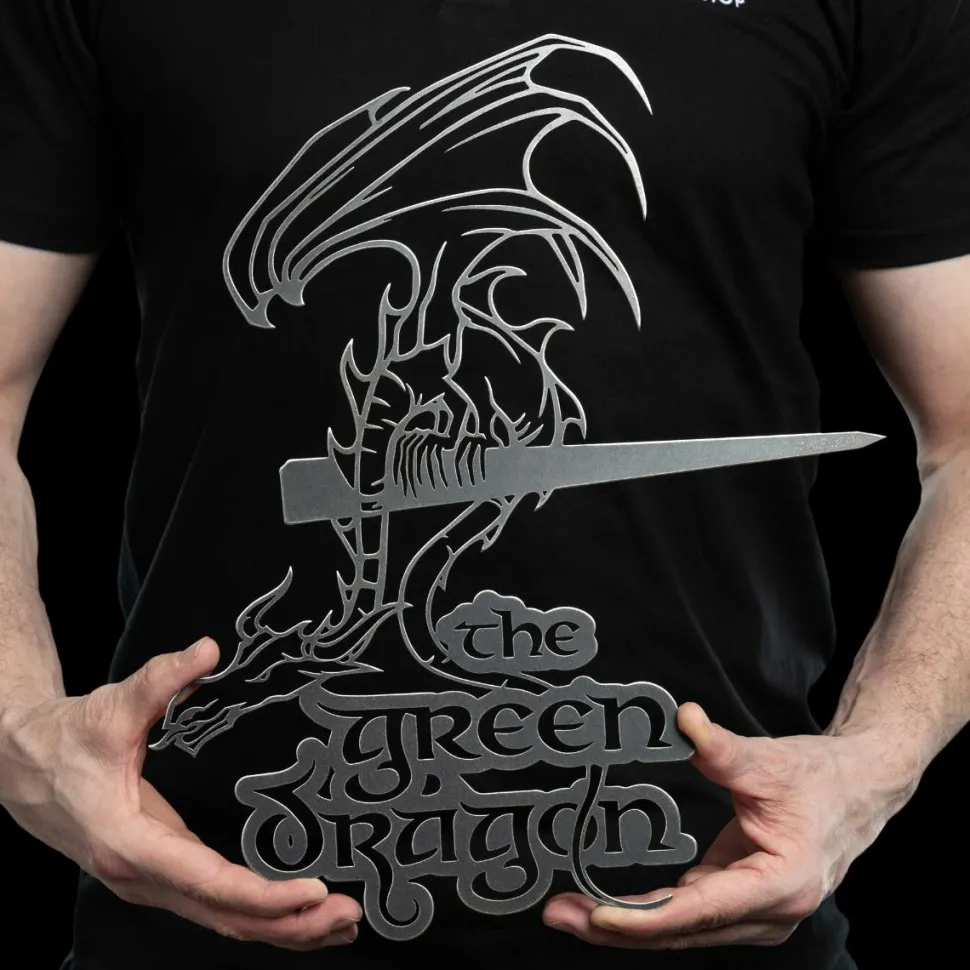 The Lord of the Rings - The Green Dragon Corten Steel Metalbird Silhouette Decoration