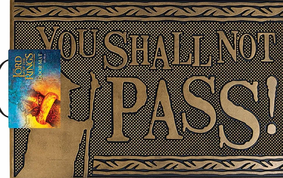 The Lord of the Rings - You Shall Not Pass! Rubber Doormat