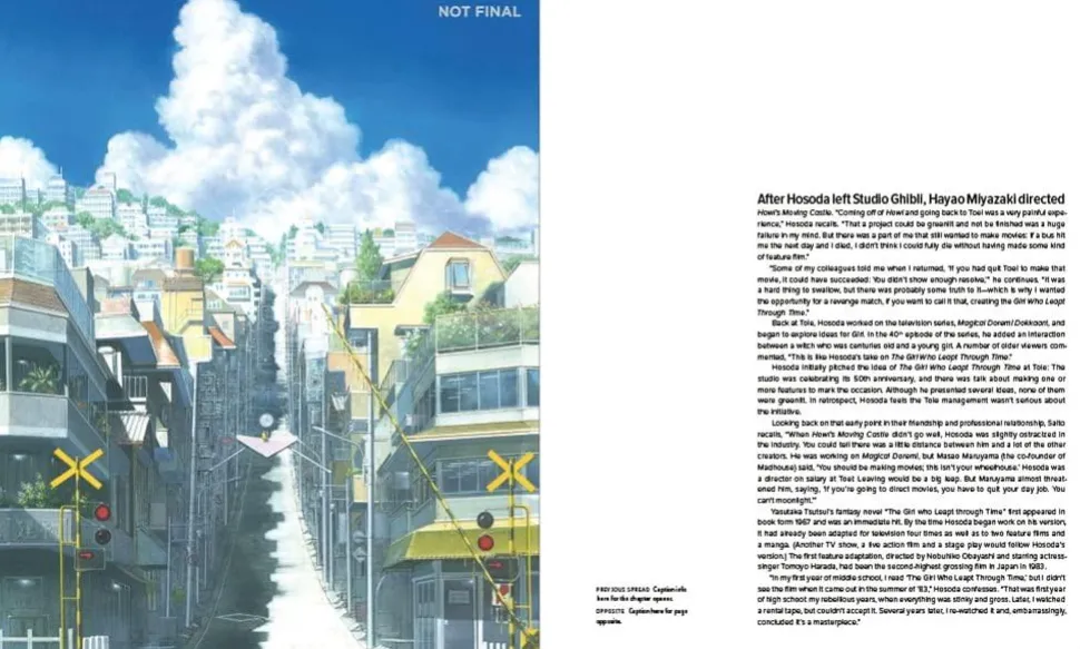 The Man Who Leapt Through Film: The Art of Mamoru Hosoda Hardcover Book