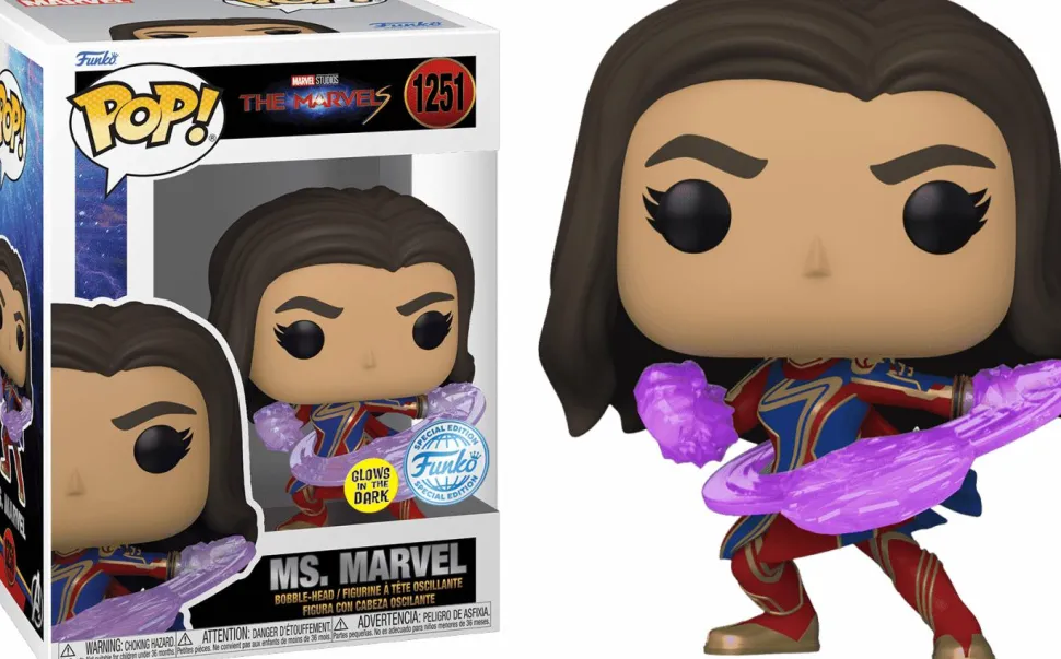 The Marvels (2023) - Ms. Marvel Glow-in-the-Dark Pop! Vinyl Figure (Popcultcha Exclusive)