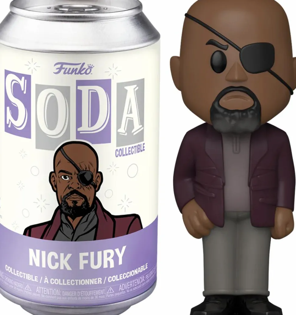 The Marvels (2023) - Nick Fury Vinyl SODA Figure in Collector Can