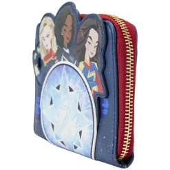 The Marvels (2023) - Symbol Glow in the Dark 4” Faux Leather Zip-Around Wallet