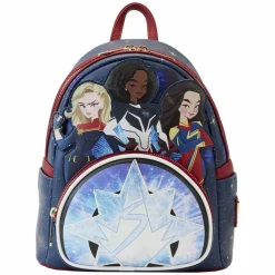 The Marvels (2023) - Symbol Glow in the Dark 10” Faux Leather Mini Backpack