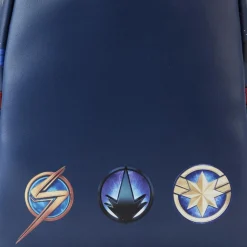 The Marvels (2023) - Symbol Glow in the Dark 10” Faux Leather Mini Backpack