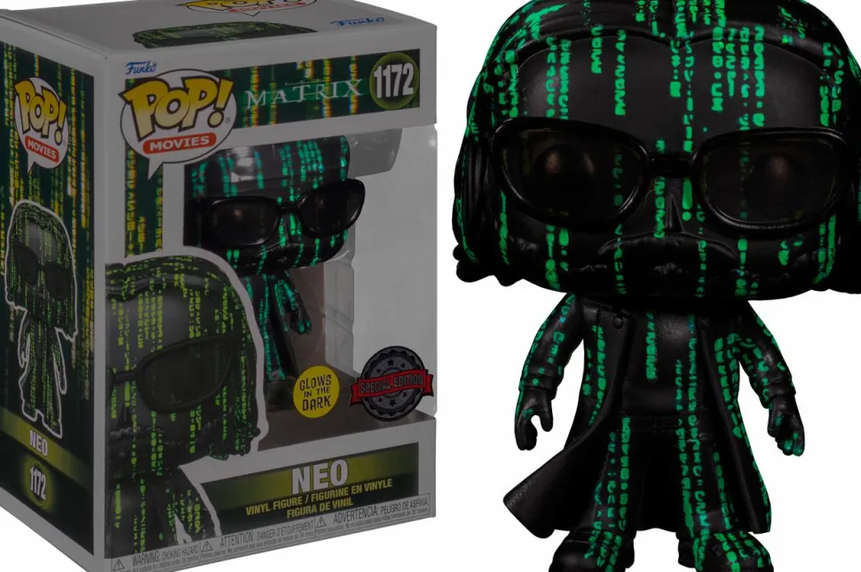 The Matrix Resurrections – Neo in Matrix Glow in the Dark Pop! Vinyl Figure