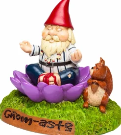 The Meditating Gnome-aste 9” Garden Gnome Statue
