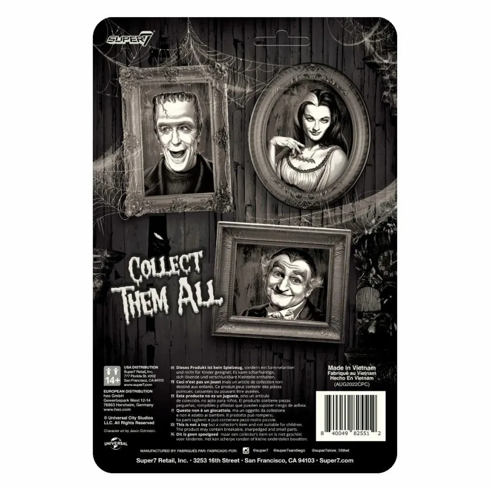 The Munsters - Grandpa Munster Grayscale ReAction 3.75” Action Figure
