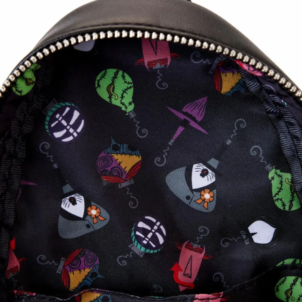 The Nightmare Before Christmas - Tree String Lights Glow in the Dark 13" Faux Leather Mini Backpack