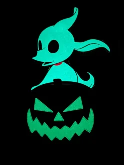 The Nightmare Before Christmas - Zero Pumpkin Glow in the Dark 10" Faux Leather Mini Backpack