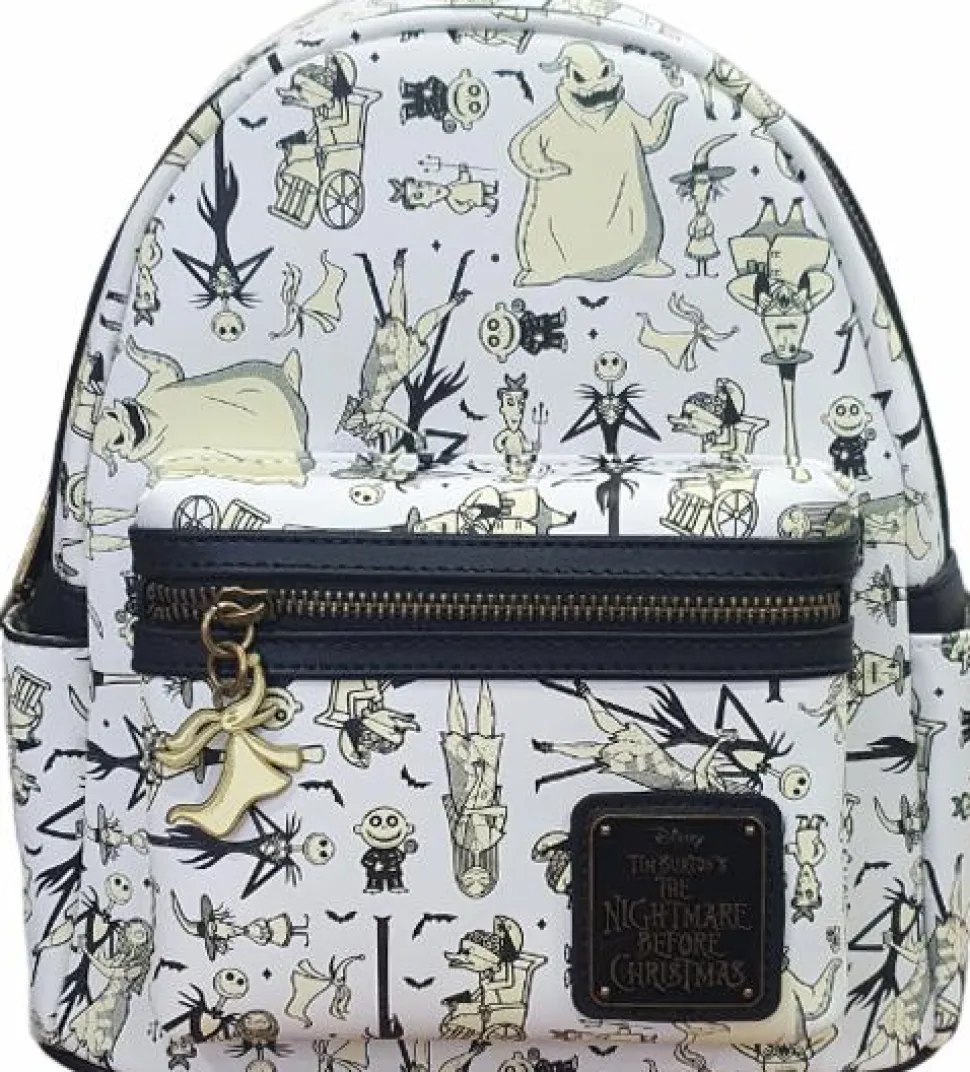 The Nightmare Before Christmas - Glow in the Dark 10" Faux Leather Mini Backpack