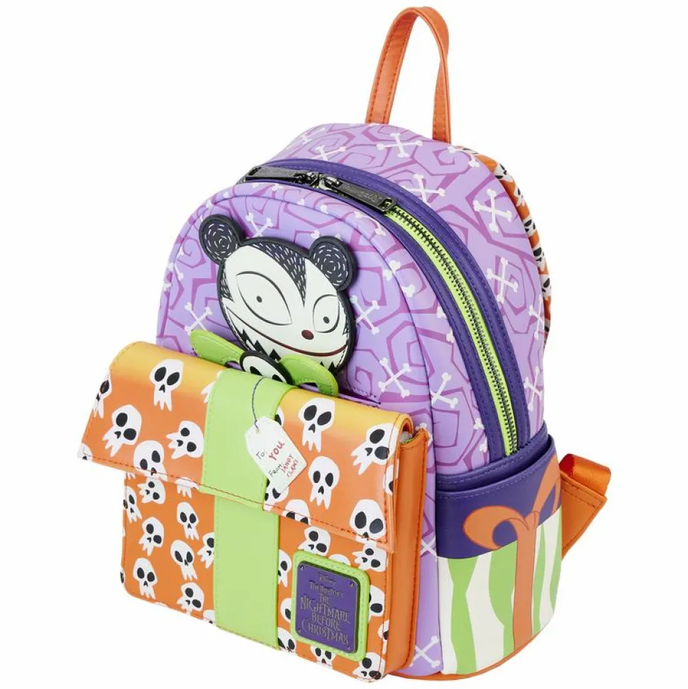 The Nightmare Before Christmas - Scary Teddy Present Glow in the Dark 10" Faux Leather Mini Backpack