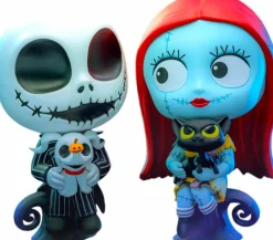 The Nightmare Before Christmas - Jack Skellington & Sally Sitting Cosbaby (S) Hot Toys Figure 2-Pack