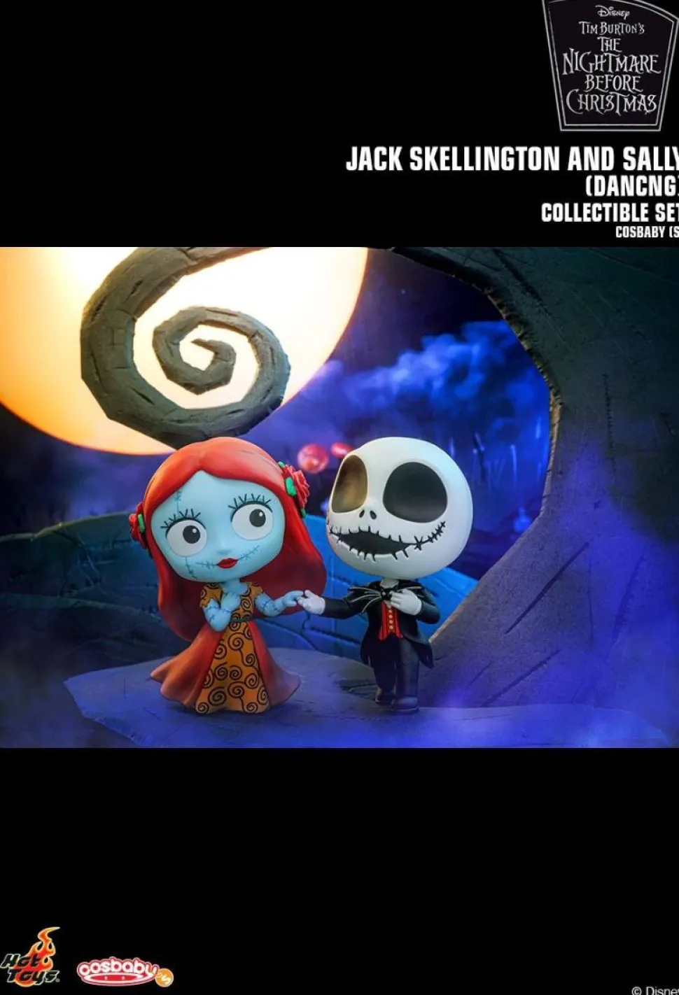 The Nightmare Before Christmas - Jack Skellington & Sally Dancing Cosbaby (S) Hot Toys Figure 2-Pack