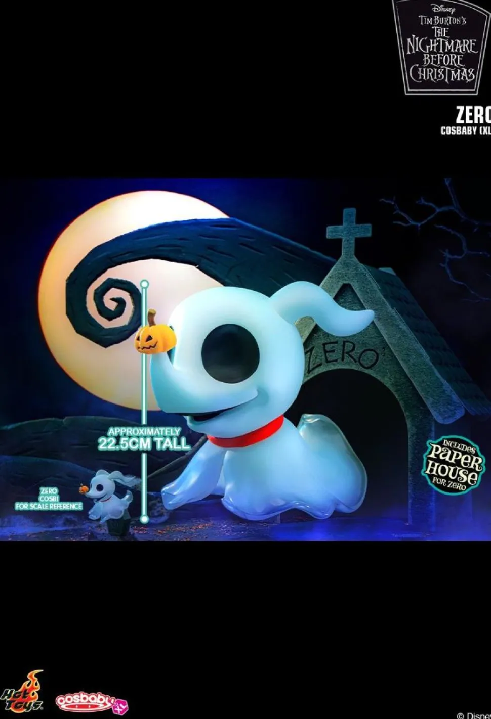 The Nightmare Before Christmas - Zero Cosbaby (XL) Hot Toys Figure