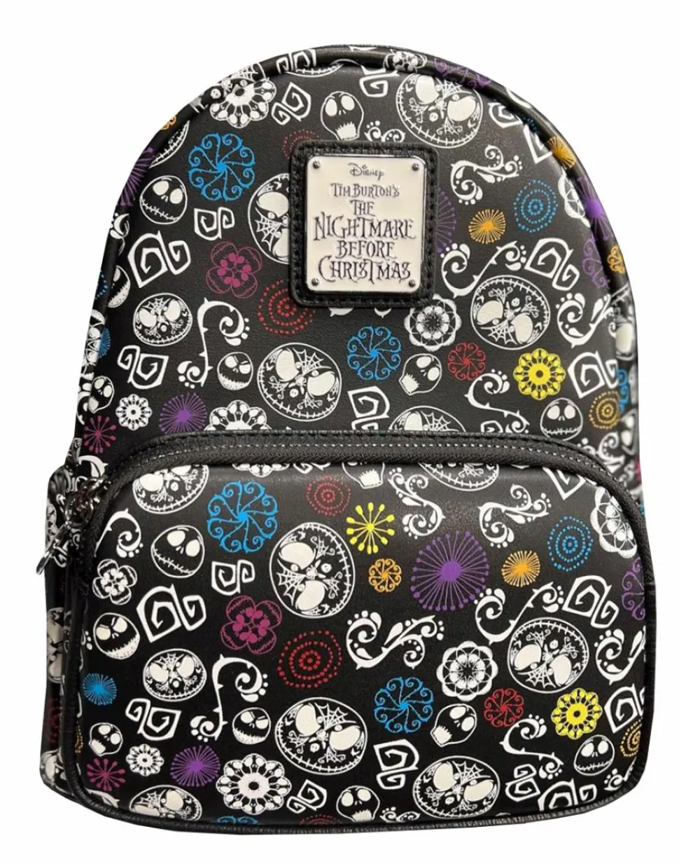 The Nightmare Before Christmas - Sugar Skull Glow in the Dark 10” Faux Leather Mini Backpack