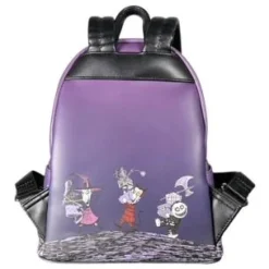 The Nightmare Before Christmas - Lock, Shock & Barrel Glow in the Dark 10” Faux Leather Mini Backpack
