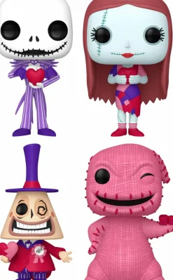 The Nightmare Before Christmas - Halloween Town Valentines Pop! Vinyl Bundle (Set of 4)