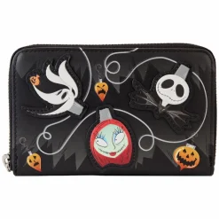 The Nightmare Before Christmas - Tree String Lights Glow in the Dark 4" Faux Leather Zip-Around Wallet