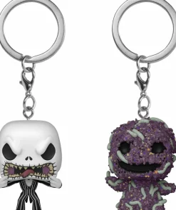 The Nightmare Before Christmas - Jack Skellington & Oogie Boogie Pocket Pop! Keychain 2-Pack