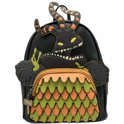 The Nightmare Before Christmas - Harlequin Demon Cosplay Glow in the Dark 10” Faux Leather Mini Backpack