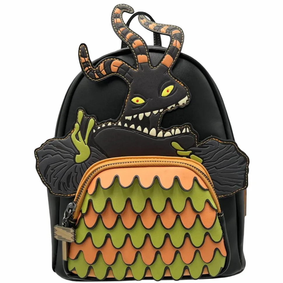 The Nightmare Before Christmas - Harlequin Demon Cosplay Glow in the Dark 10” Faux Leather Mini Backpack