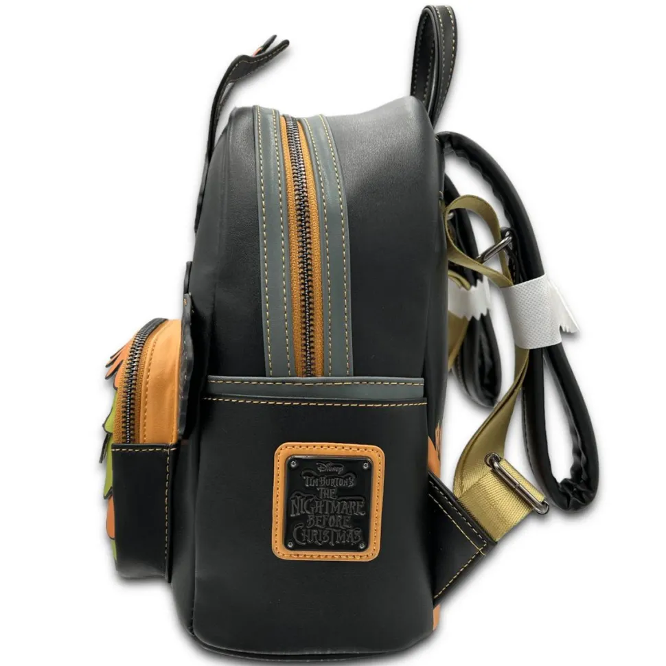 The Nightmare Before Christmas - Harlequin Demon Cosplay Glow in the Dark 10” Faux Leather Mini Backpack