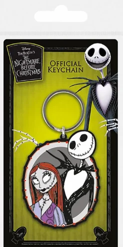 The Nightmare Before Christmas - Jack & Sally Rubber Keychain