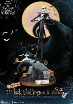 The Nightmare Before Christmas - Jack Skellington & Zero Master Craft 15" Statue