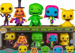 The Nightmare Before Christmas - Jack Skellington, Sally, Mayor, Oogie Boogie & Zero Blacklight Glow in the Dark Pop! Vinyl Figure 5-Pack