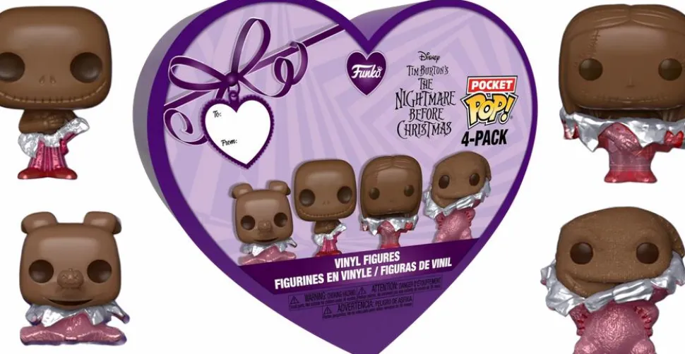 The Nightmare Before Christmas - Valentines 2024 (Chocolate) Pocket Pop! Box 4-Pack
