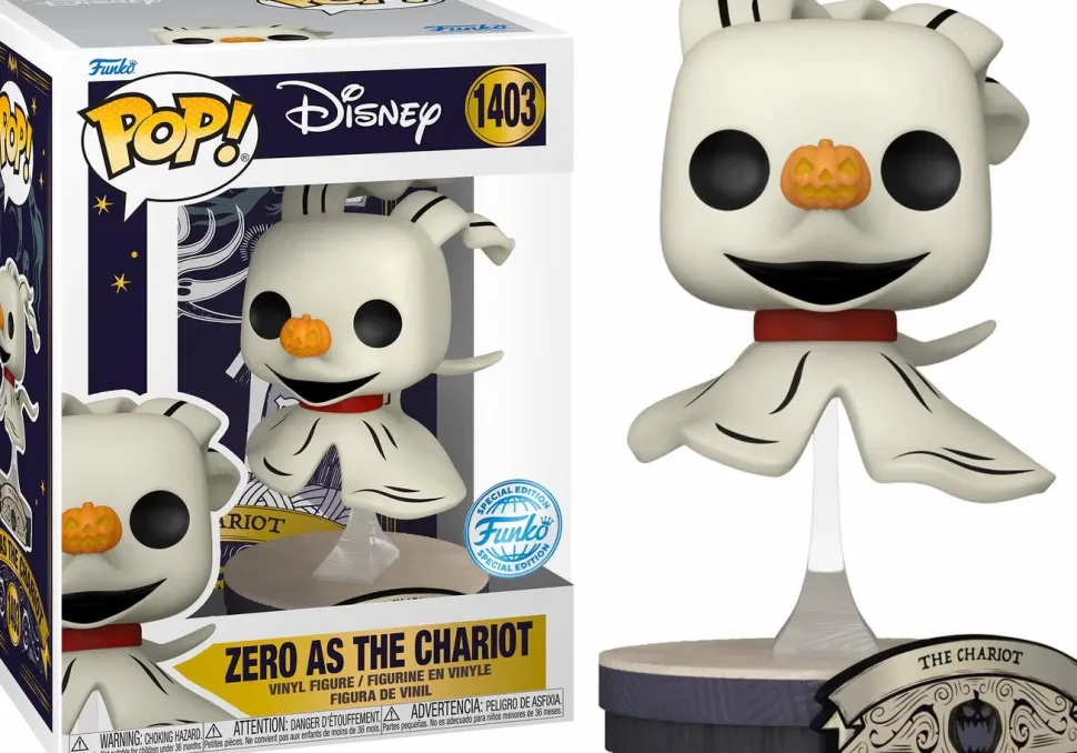 The Nightmare Before Christmas - Zero as the Chariot Pop! Vinyl Figure