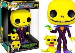 The Nightmare Before Christmas - Jack Skellington with Zero Blacklight Jumbo 10" Pop! Vinyl Figure